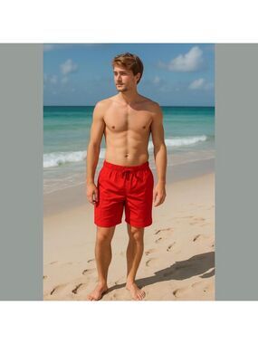 Dolfin red board shorts size large